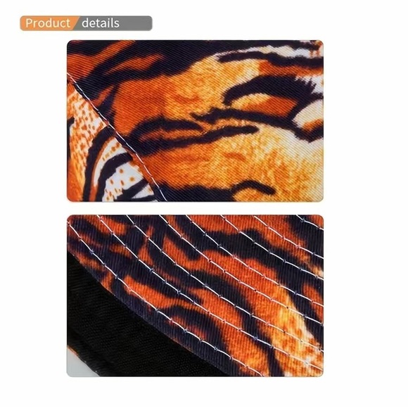 BNWT Tiger Pattern Unisex Bucket Hat - Picture 5 of 5